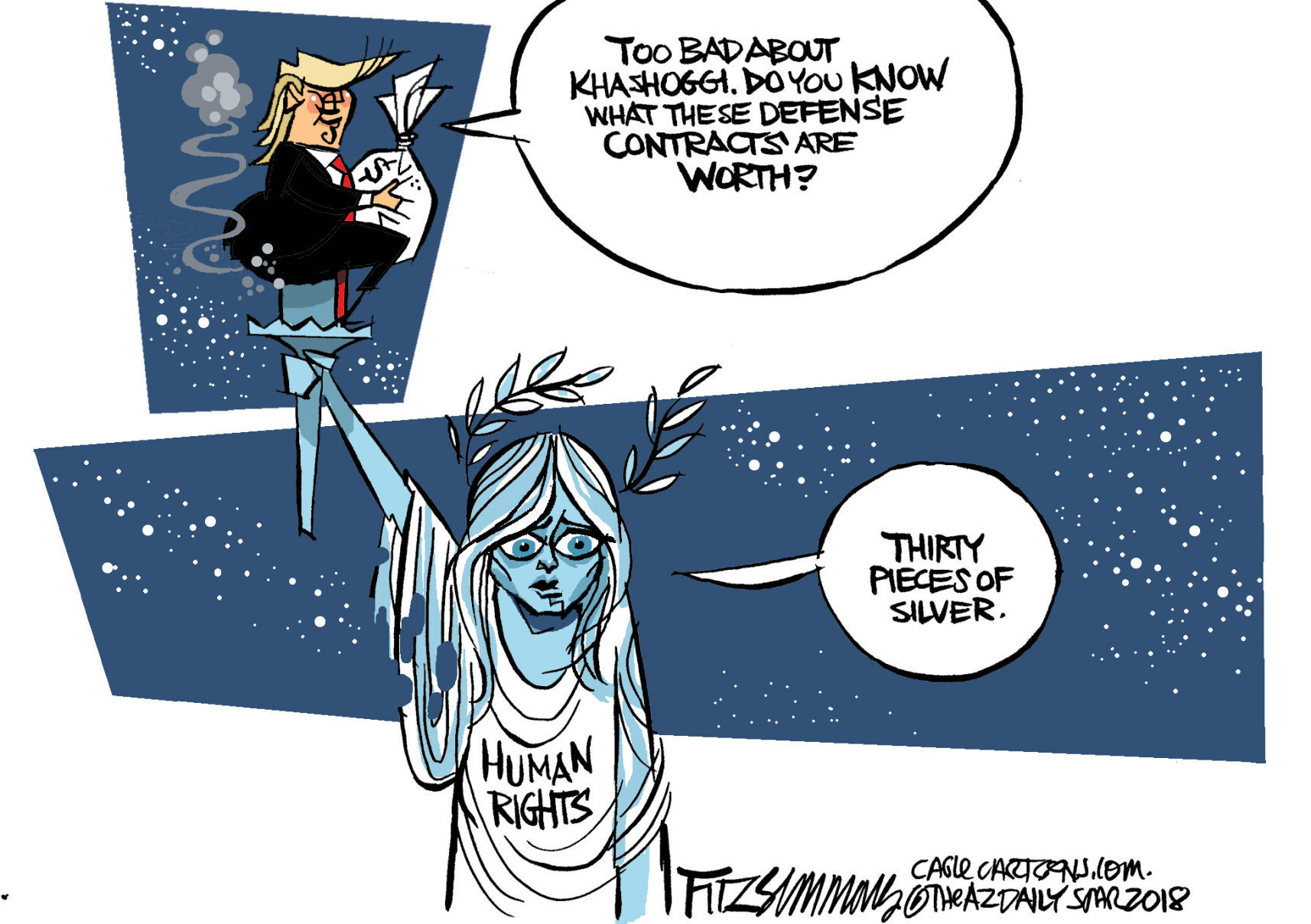 Daily Fitz Cartoon: Darkness